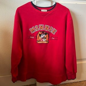Vintage Red Disney Minnie Sweatshirt